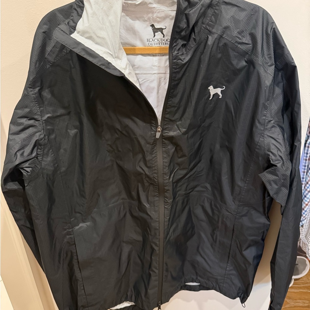Men’s Black Dog Outfitters Lightweight Black Windbreaker Jacket